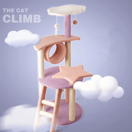 LOFLLY pink Star Cat Tree