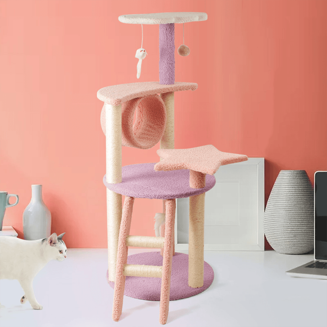 LOFLLY pink Star Cat Tree