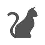 1 Cat black icon